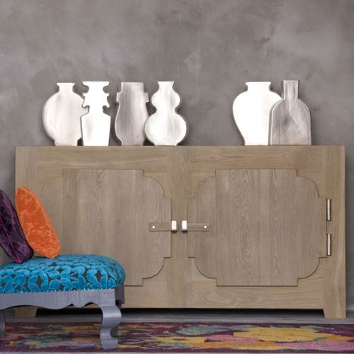 Credenza contemporanea - GIPSY - LANDO - in rovere / in legno massiccio / su misura