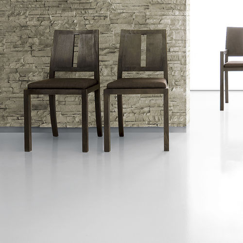 Sedia contemporanea - L304 - LANDO - da interno / in tessuto / con supporto in legno