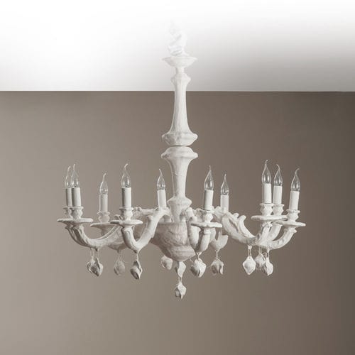 Lampadario classico - MATERIA 10 - LANDO - in ceramica / da 10 lampadine / contract