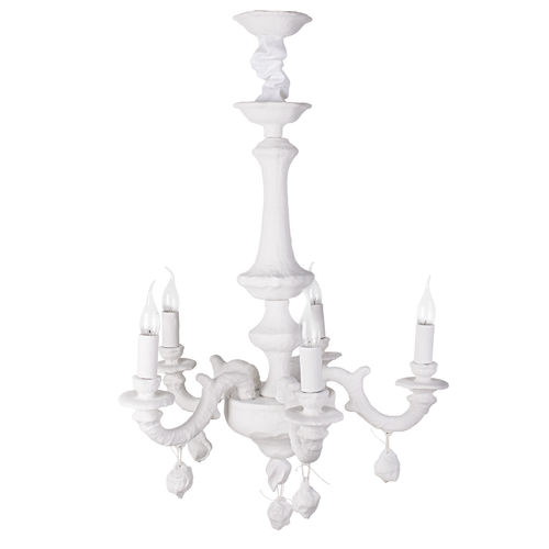 Lampadario classico - MATERIA 5 - LANDO - in ceramica / da 5 lampadine / contract