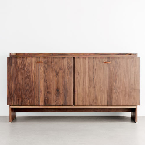 Credenza contemporanea - NOVELLA - LANDO - in legno massiccio / con ante a libro / a slitta