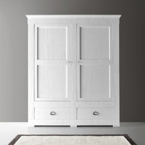 Armadio classico - L636 - LANDO - in legno massiccio / con ante battenti / contract