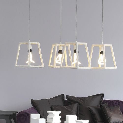 Lampada a sospensione - WHITE NOISE - LANDO - in ceramica / contemporanea / con cavo