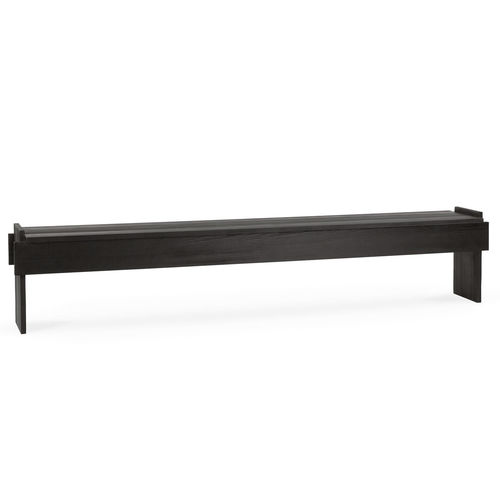 Panca contemporanea - SONETTO - LANDO - in legno massiccio / senza schienale / senza braccioli