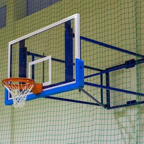 Tabellone da pallacanestro in vetro temprato - 10 010 - SPORT TRANSFER Sp. z o.o. - rettangolare / bianco e blu / da interno