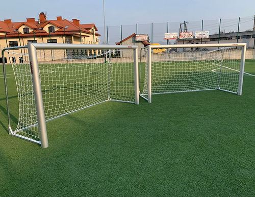 Porta da calcio in alluminio - 9-53-1OW - Pesmenpol - in acciaio galvanizzato / fissa / pieghevole