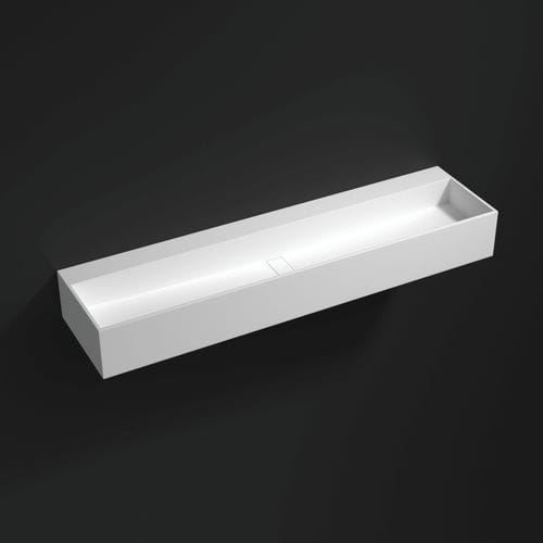 Lavabo sospeso - 700350 - NEILUR - in Solid Surface / finitura opaca / doppio