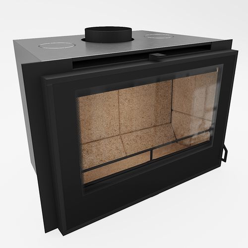 Inserto per camini a legna - Insert 77-55 - REGALFIRE S.A - in acciaio / contemporaneo