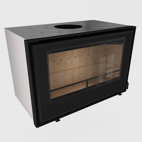 Inserto per camini a legna - 80-55 - REGALFIRE S.A - in acciaio / contemporaneo