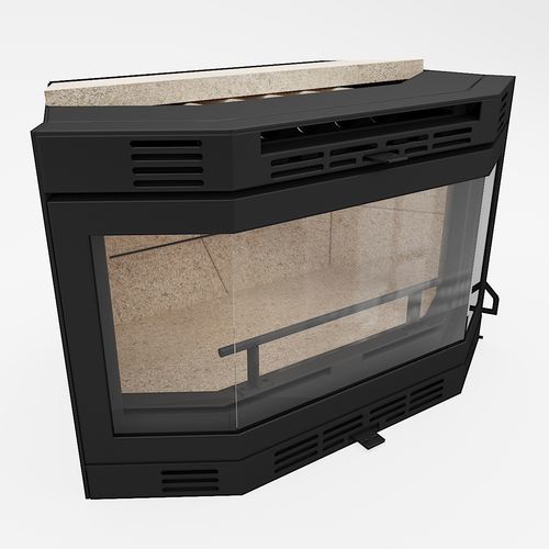 Inserto per camini a legna - 70-55 Prisma - REGALFIRE S.A - in acciaio / contemporaneo