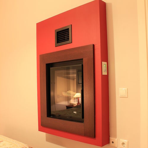 Inserto per camini a legna - 48 - 55 - REGALFIRE S.A - in acciaio / contemporaneo