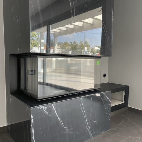 Camino a legna - Architectural 80x42 - REGALFIRE S.A - da incasso / a parete / a 3 facce