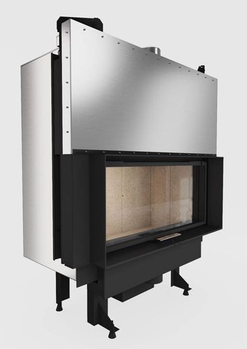 Camino a legna - Flat Architectural 100 x 42 - REGALFIRE S.A - da incasso / da terra / Faccia singola