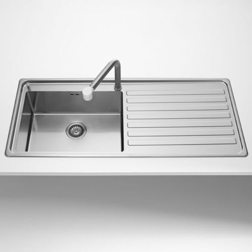 Lavello a 1 vasca - radius 12 LFPS 587 series - ALPES-INOX - con gocciolatoio / in acciaio inossidabile / da incasso