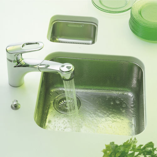 Lavello sottotop - radius 60 VS - ALPES-INOX - a 1 vasca / senza gocciolatoio / in acciaio inossidabile