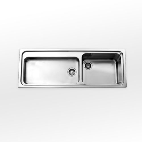 Lavello da appoggio - radius 60 A5-5133 series - ALPES-INOX - a 2 vasche / senza gocciolatoio / in acciaio inossidabile