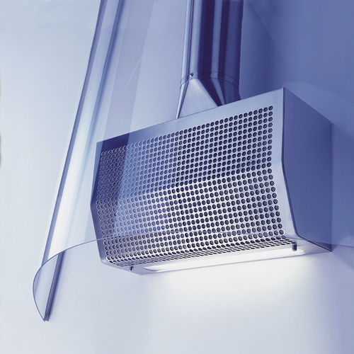 Cappa a muro - GA 20/55-A - ALPES-INOX - con illuminazione integrata / grigia