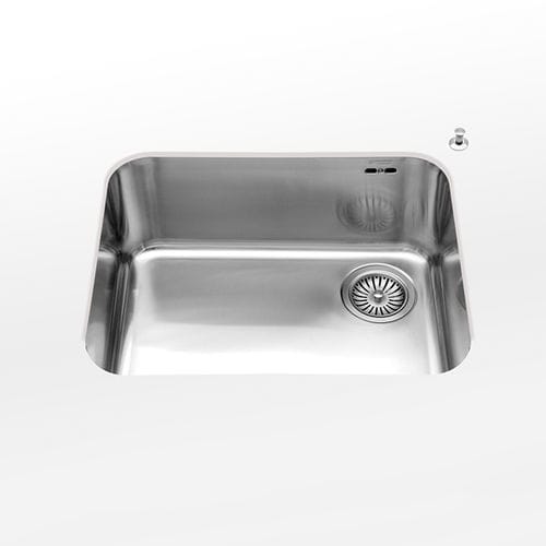 Lavello sottotop - radius 60 VS - ALPES-INOX - a 1 vasca / senza gocciolatoio / in acciaio inossidabile