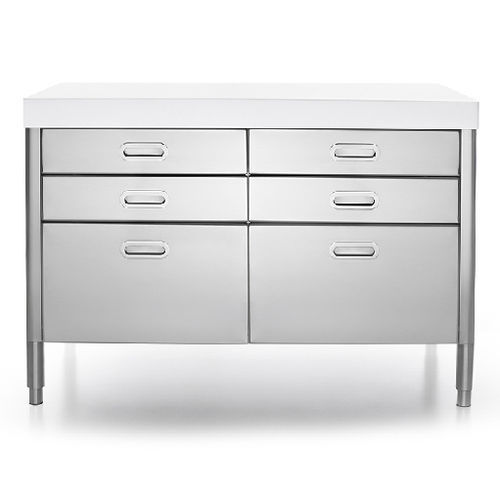 Elemento da cucina indipendente - 130C-CONTENIMENTO-3 - ALPES-INOX - a libera installazione / con cassetti