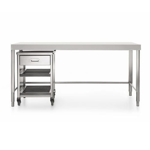 Elemento da cucina indipendente - 190C-BANCO-1 - ALPES-INOX - a libera installazione / con rotelle / con cassetti