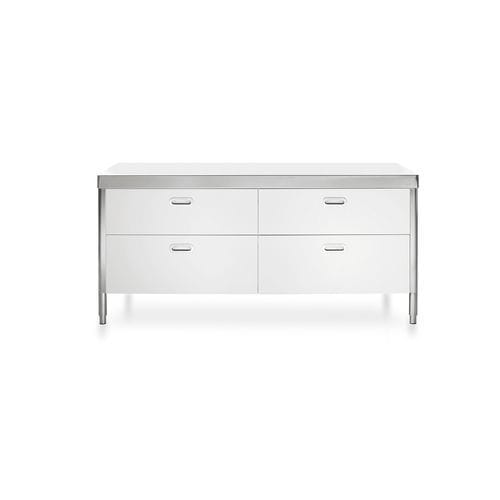 Elemento da cucina indipendente - 190C-CONTENIMENTO-1 - ALPES-INOX - a libera installazione / con cassetti