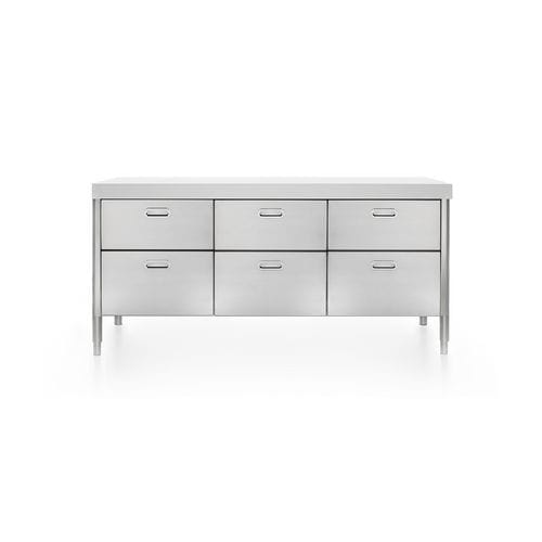 Elemento da cucina indipendente - 190C-CONTENIMENTO-3 - ALPES-INOX - a libera installazione / con cassetti