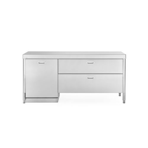 Elemento da cucina indipendente - 190C-FRIGORIFERO-1 - ALPES-INOX - a libera installazione / con cassetti