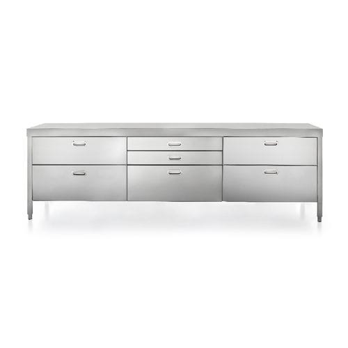 Elemento da cucina indipendente - 280C-CONTENIMENTO-1 - ALPES-INOX - a libera installazione / con cassetti