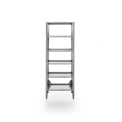 Scaffale contemporaneo - 68/185 DISPENSA APERTA/1 - ALPES-INOX - in acciaio inossidabile / per cucina