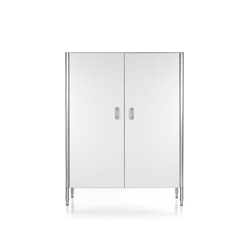 Mobile alto per cucina contemporaneo - 128/165 DISPENSA/1 - ALPES-INOX - in acciaio inossidabile
