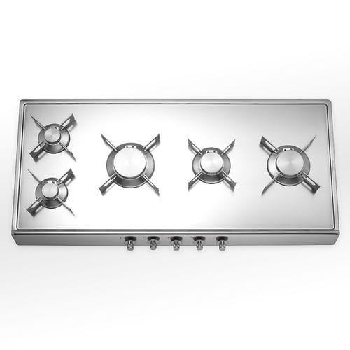 Piano cottura a gas - R 100/5G - ALPES-INOX - 5 fuochi / da appoggio / con manopole