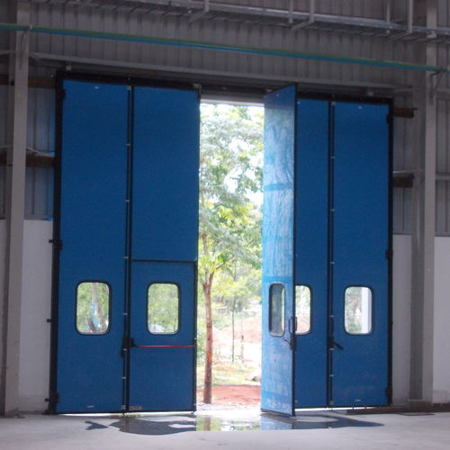 Porta industriale a fisarmonica - Moreschi Chiusure Industriali S.r.l. - in acciaio / in acciaio galvanizzato / in acciaio inossidabile