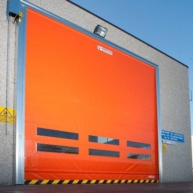Porta d'ingresso - SPEEDY FOLD - Moreschi Chiusure Industriali S.r.l. - in metallo / in acciaio / in tessuto