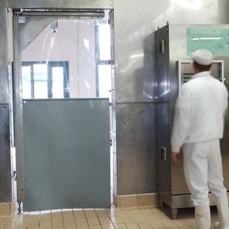 Porta da interno - FLY PVC - Moreschi Chiusure Industriali S.r.l. - in acciaio / in acciaio inossidabile / in PVC
