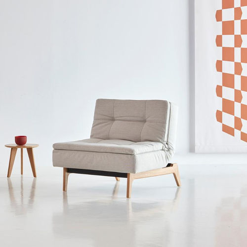 Chauffeuse contemporanea - Dublexo Eik - INNOVATION LIVING - in tessuto / in acciaio / letto