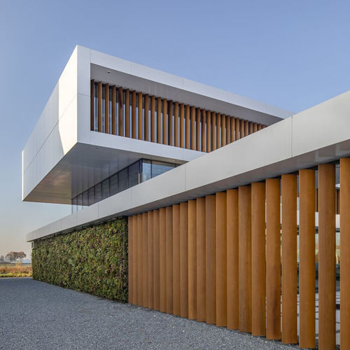 Pannello sandwich per facciata - Foshan Henglicai Building Materials Co.,Ltd. - per muro / bifacciale in alluminio / anima alveolare in alluminio
