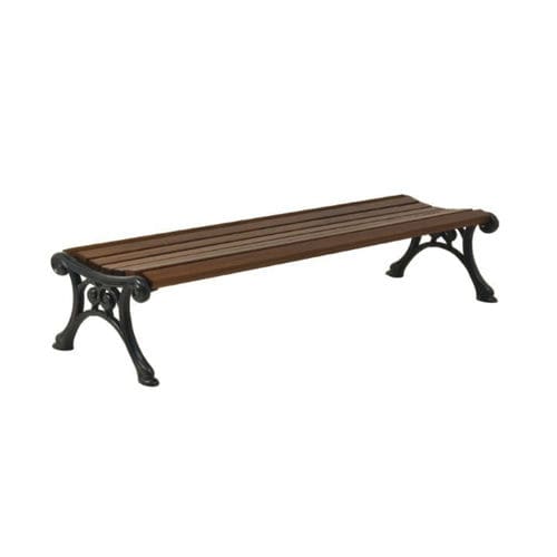 Panca per spazi pubblici classica - PN042 - irollo - in ghisa / in pino / in iroko