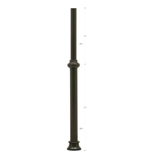 Palo in ferro galvanizzato - PL003 - irollo - per cartelloni pubblicitari / in ghisa