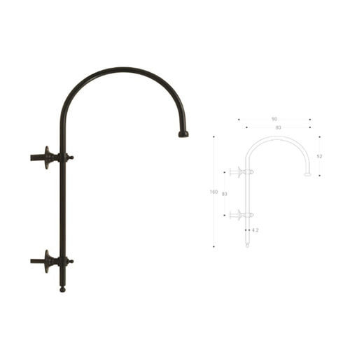 Braccio per lampione in ghisa - MP001 - irollo
