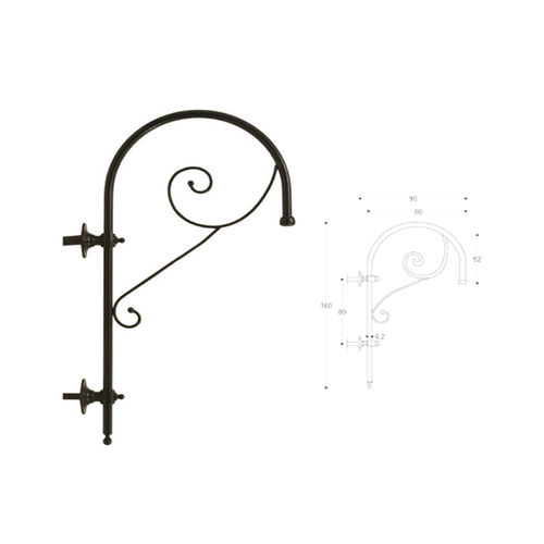 Braccio per lampione in ghisa - MP006 - irollo