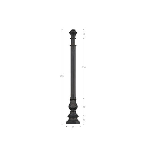 Palo in ghisa - PG087 - irollo - di illuminazione / in ferro galvanizzato / in acciaio galvanizzato a caldo