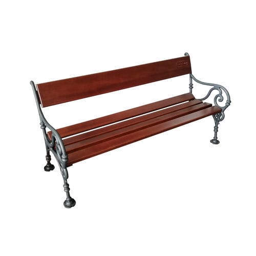 Panca per spazi pubblici classica - PN011 - irollo - in ghisa / in pino / in iroko