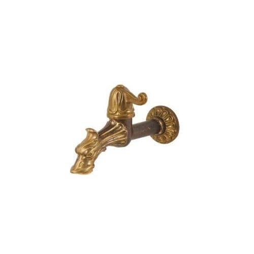 Rubinetto per fontanella - R002 - irollo - da parete / in ottone / da esterno