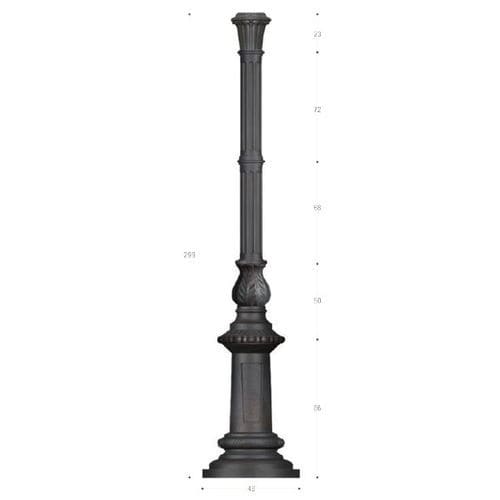 Palo di illuminazione - PG007  - irollo - in ghisa / in ferro galvanizzato / in acciaio galvanizzato a caldo