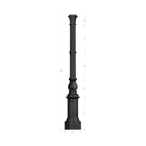 Palo di illuminazione - PG013 - irollo - in ghisa / in ferro galvanizzato / in acciaio galvanizzato a caldo