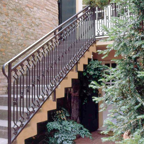 Balaustra in ghisa - ER027 - irollo - da esterno / per esterno / per scala