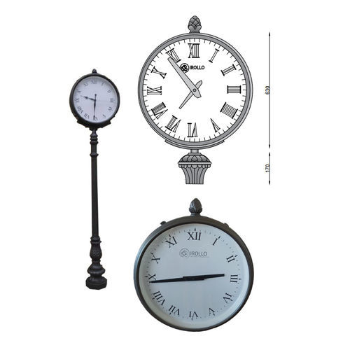 Orologio classico - OR001 - irollo - da terra / analogico / per aeroporto