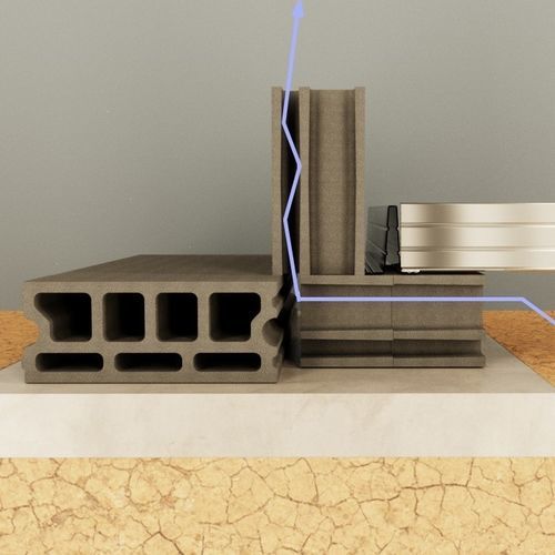 Blocco di calcestruzzo forato - B series - ecohousesystem - per muro / antisismico / eco-costruzione