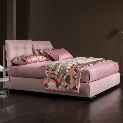 Letto matrimoniale - Capri - ALTRENOTTI - contemporaneo / imbottito / con testiera imbottita
