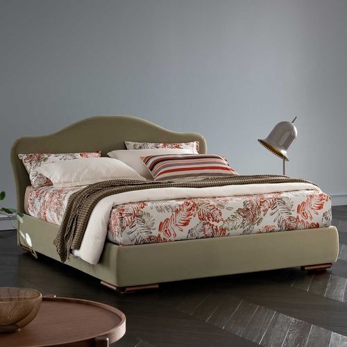 Letto matrimoniale - Itaca - ALTRENOTTI - contemporaneo / imbottito / con testiera imbottita